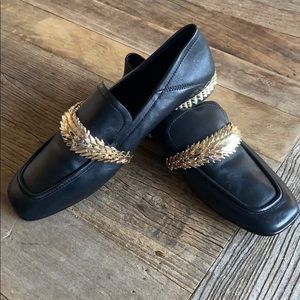Stunning!!! NEW ASH Italian Baroque Leather Loafer